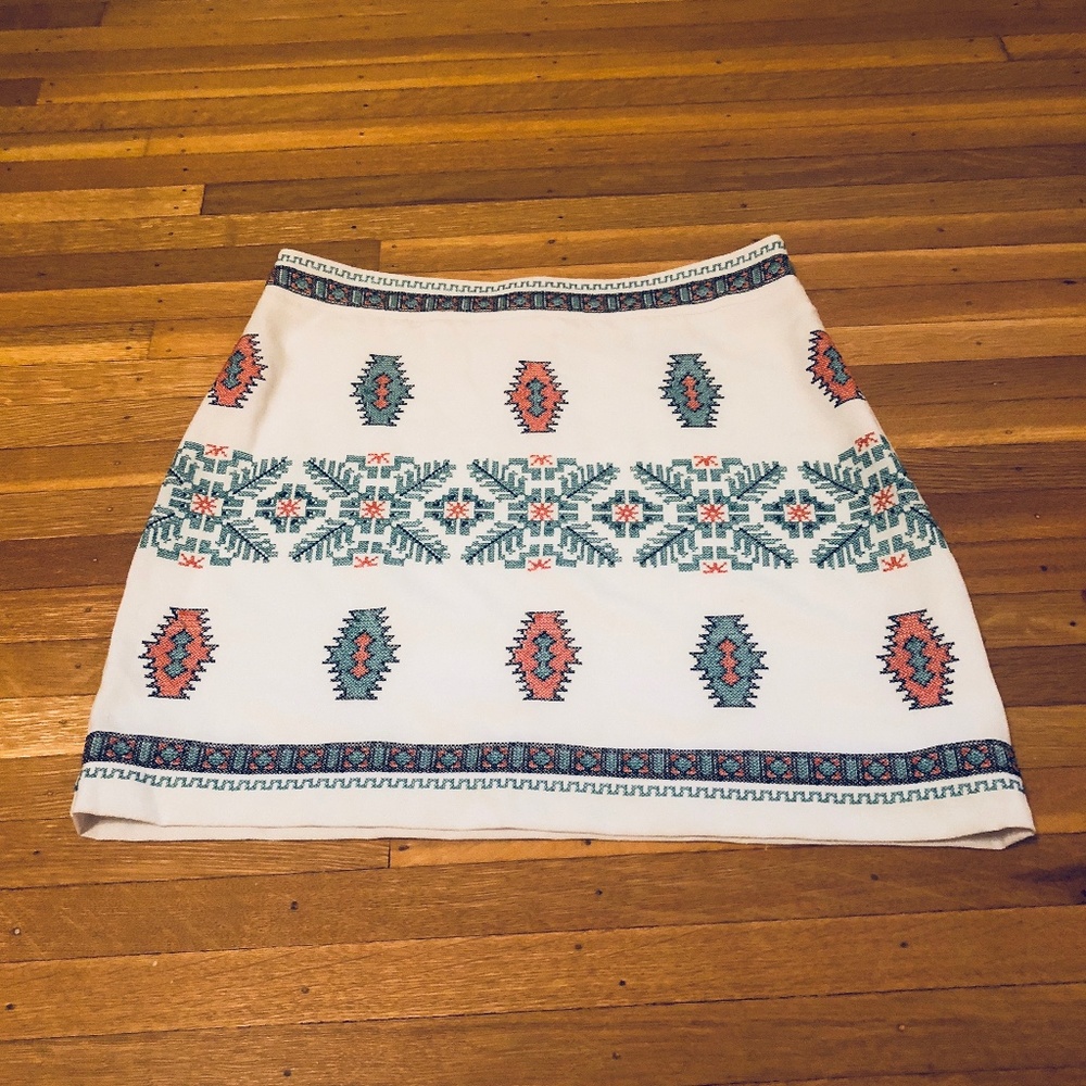 Mini Skirt with Aztec Details